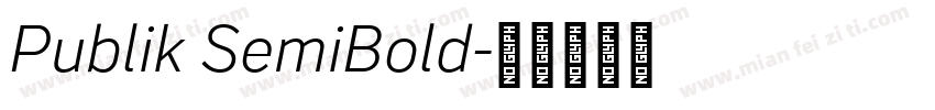 Publik SemiBold字体转换